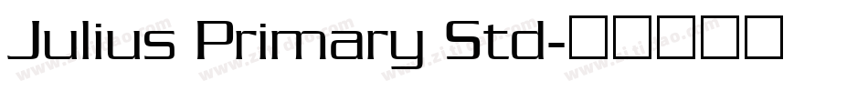 Julius Primary Std字体转换